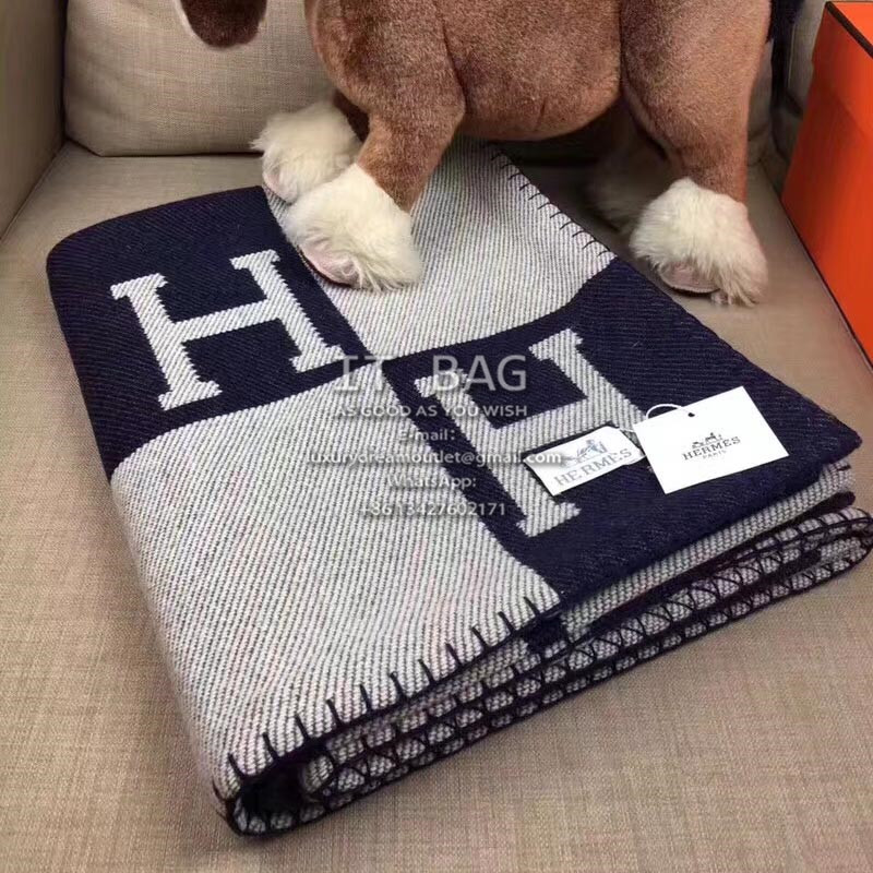 Hermes Blanket blue